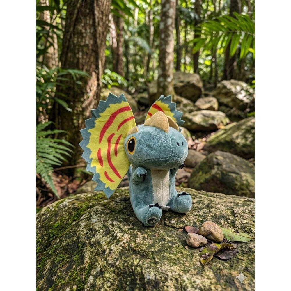 Jurassic Park World 2022 Movie Plush Dilophosaurus Dinosaur 6” Soft Dominion Toy